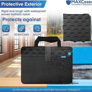 NWOT! MAXCases Explorer 4 Work-In Computer Case with Pocket for 14-Inch Laptops